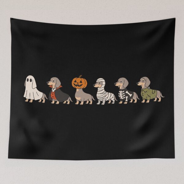 Item preview, Funny Isabella and Tan Dachshund Halloween Costume Trick or Treat Mom Dad Kids designed and sold by FurryHavenPH.