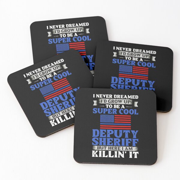 Item preview, Super Cool Deputy Sheriff Killin' It American Flag designed and sold by toalahonch.