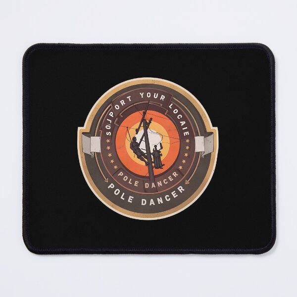 Item preview, Support Your Local Pole Dancer Retro Emblem designed and sold by stouerwel.