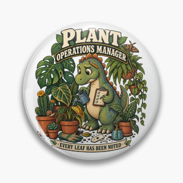 Item preview, Plant Operations Manager Dinosaur Gardener designed and sold by Trendy-Artistry.