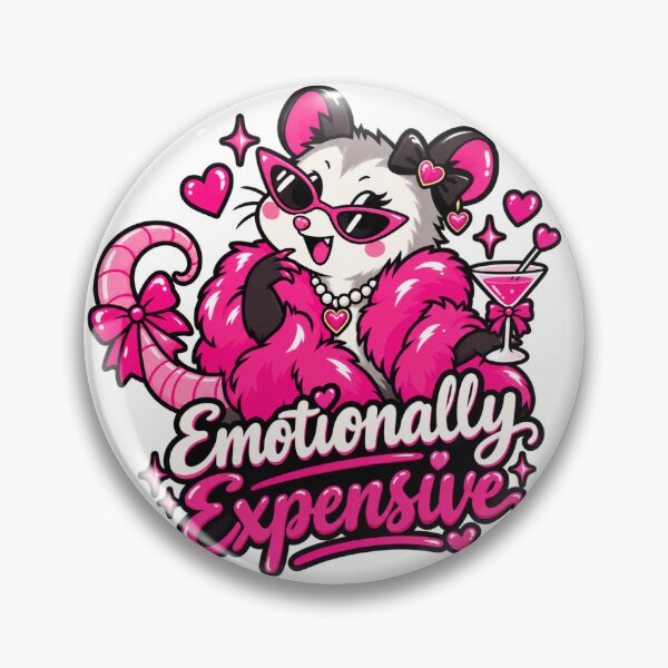 Item preview, Emotionally Expensive – Glamorous Opossum Funny Pink Design designed and sold by alxndrsunny.