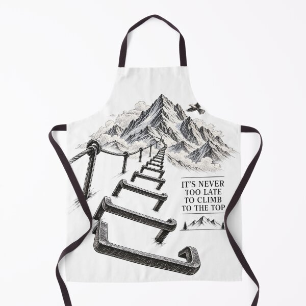Item preview, Never Too Late to Climb – Mountain Adventure Design designed and sold by NOVS·94.