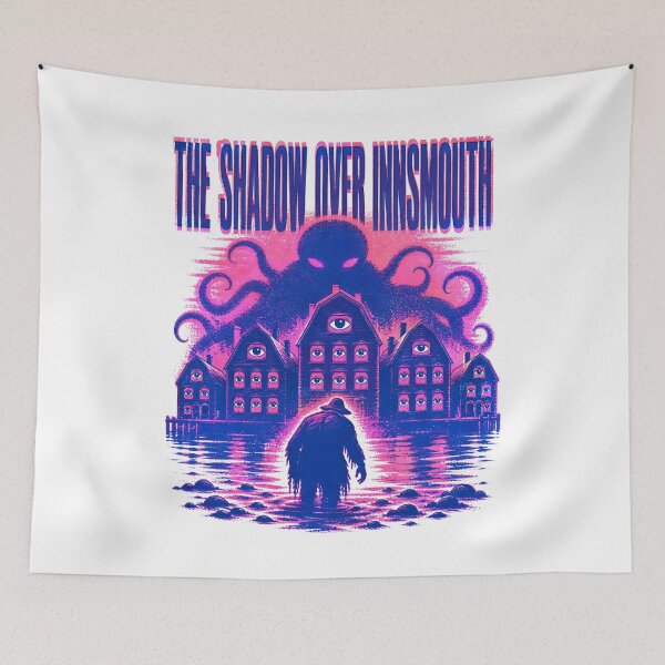 Item preview, Lovecraft Shadow Over Innsmouth All-Seeing Town designed and sold by Fenay Designs.