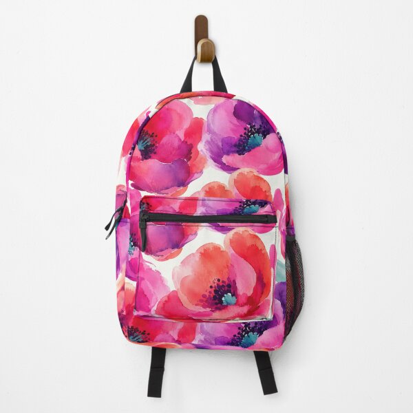 Item preview, Vibrant Pink and Purple Poppy Watercolor Pattern designed and sold by SayMaria.
