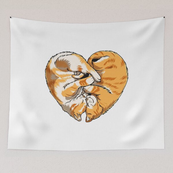 Item preview, Heart Shaped Cats Love Art designed and sold by GiaoCalonas.
