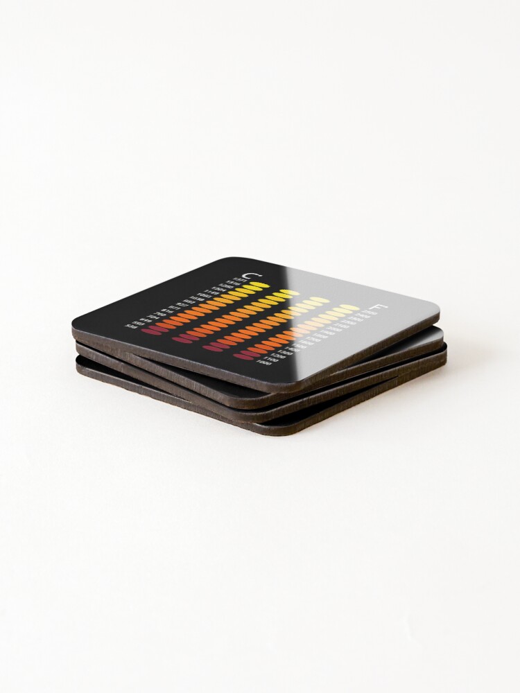 Thumbnail 4 of 5, Coasters (Set of 4), Temperature Conversion Color Spectrum Chart designed and sold by amishuc.