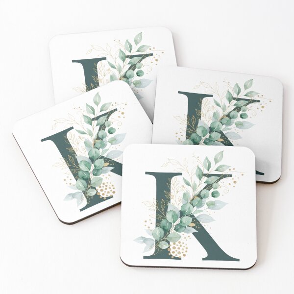 Item preview, Sage Green Botinical Letter k designed and sold by ITCHAWAWAA.