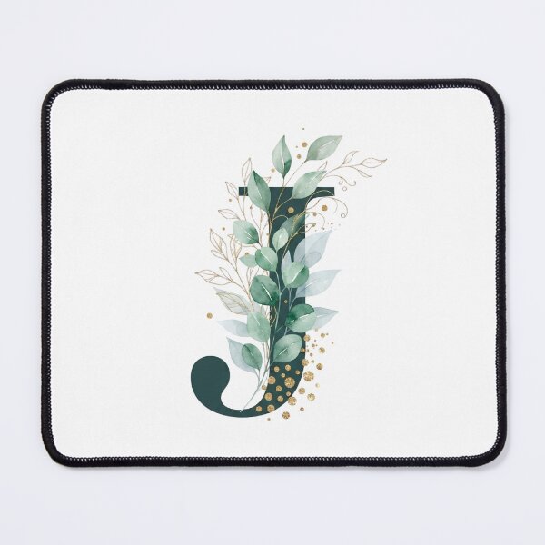 Item preview, Sage Green Botinical Letter J designed and sold by ITCHAWAWAA.