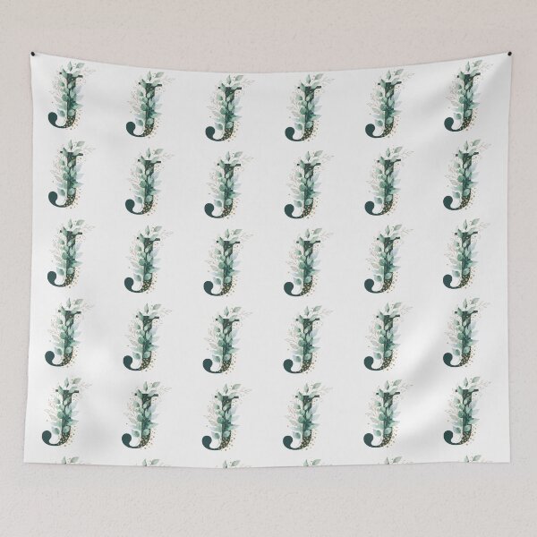 Item preview,  Sage Green Botinical Letter J designed and sold by ITCHAWAWAA.