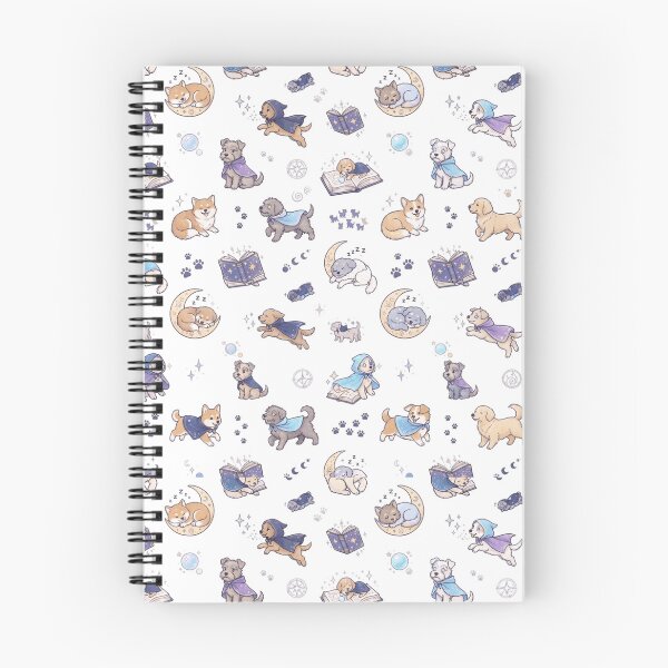 Item preview, Magical Fantasy Puppies Cute Seamless Pattern Illustration designed and sold by evergreener-art.