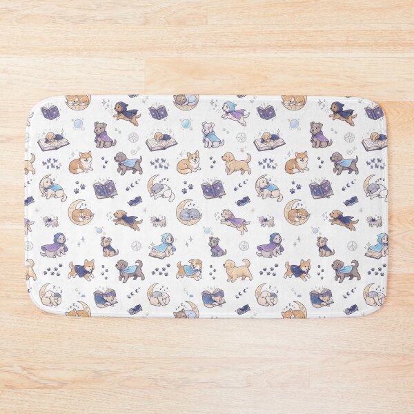 Item preview, Magical Fantasy Puppies Cute Seamless Pattern Illustration designed and sold by evergreener-art.