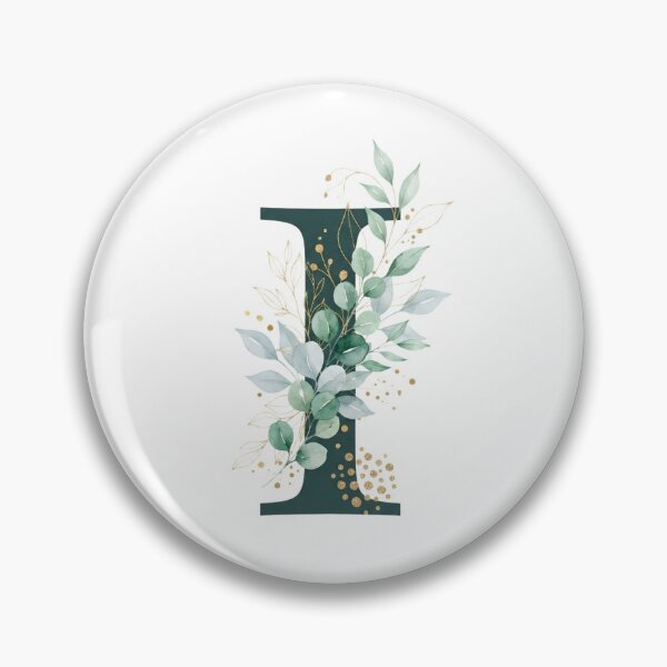 Item preview,  Sage Green Botinical Letter I designed and sold by ITCHAWAWAA.