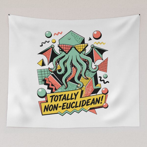 Item preview, Lovecraft Totally Non-Euclidean Retro Cthulhu designed and sold by Fenay Designs.