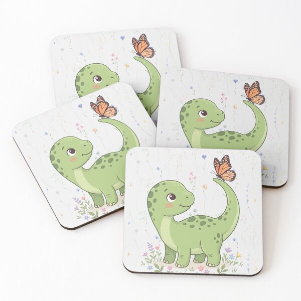 Item preview, Cute Baby Dinosaur with Butterfly designed and sold by naragon4289.