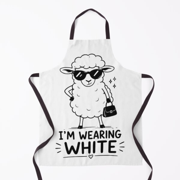 Item preview, Cool Fashionista Sheep Wearing White Humor designed and sold by Snurly.