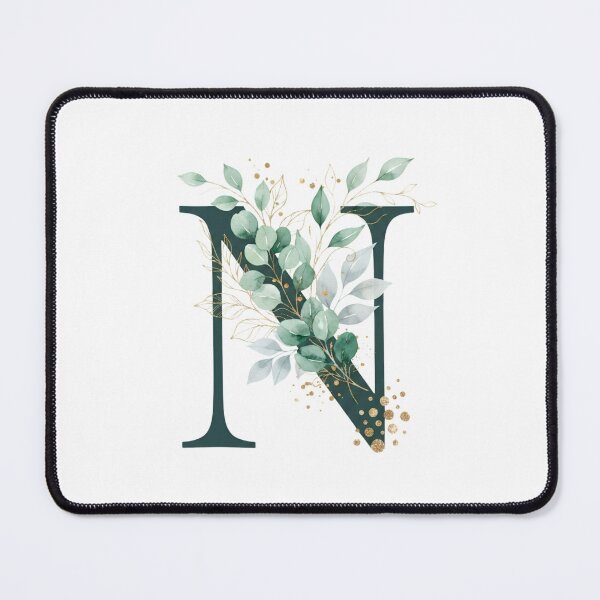 Item preview,  Sage Green Botinical Letter N designed and sold by ITCHAWAWAA.