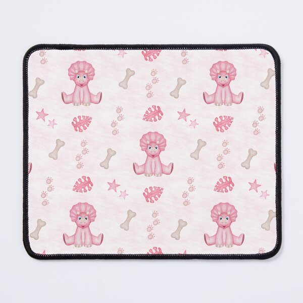 Item preview, Cute Pink Triceratops Pattern - Pastel Kawaii Dinosaur Print designed and sold by PatternUnique.