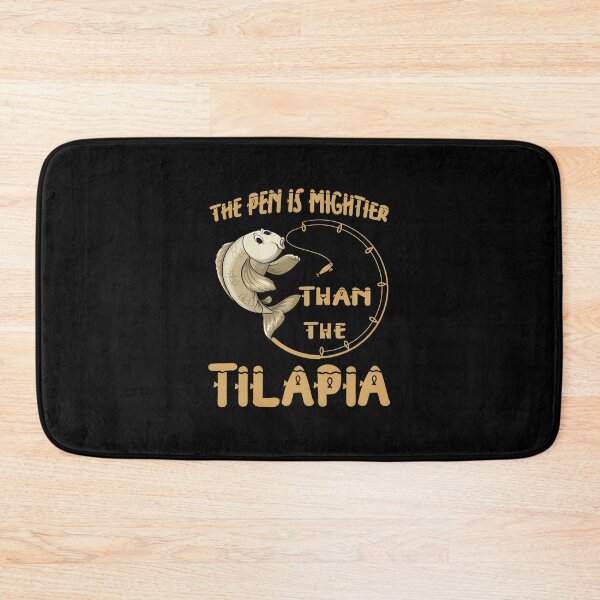 Item preview, The Pen Is Mightier Than The Tilapia Fishing Pun designed and sold by merrilhohai.