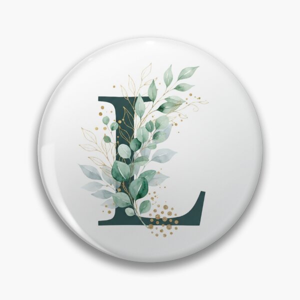 Item preview,  Sage Green Botinical Letter L designed and sold by ITCHAWAWAA.