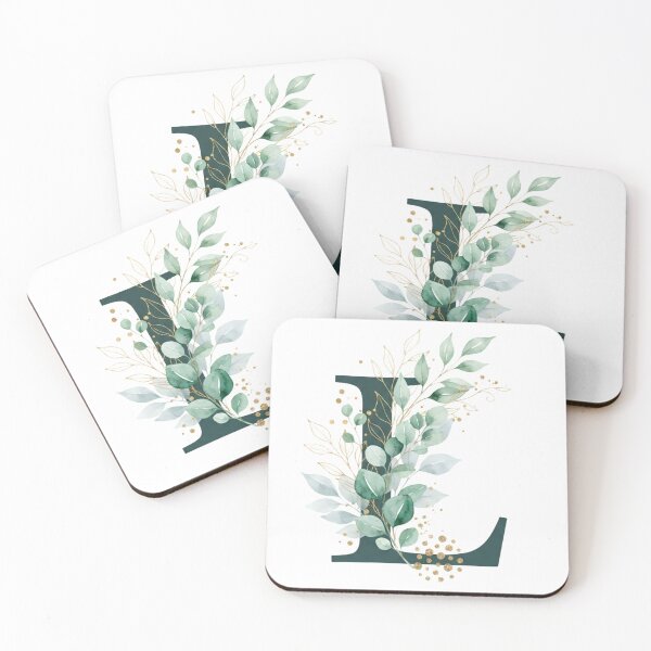 Item preview,  Sage Green Botinical Letter L designed and sold by ITCHAWAWAA.