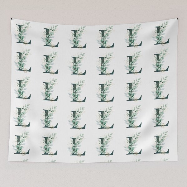 Item preview,  Sage Green Botinical Letter L designed and sold by ITCHAWAWAA.