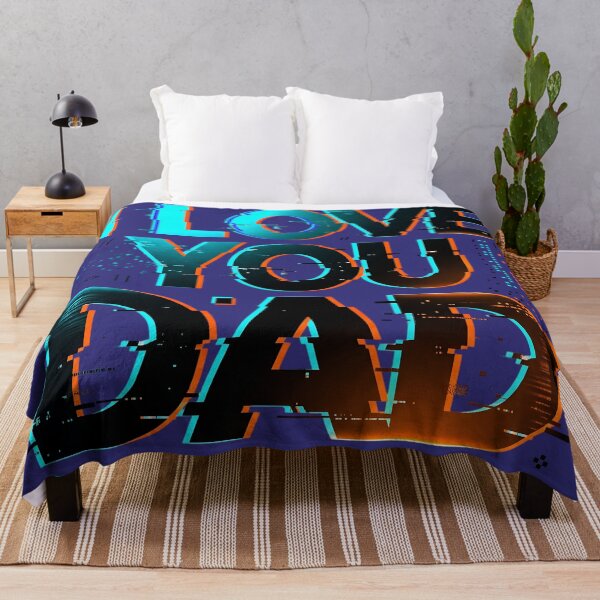 Item preview, I Love You Dad Cyber Glitch Neon Gamer Father Gift designed and sold by KreonaTime.