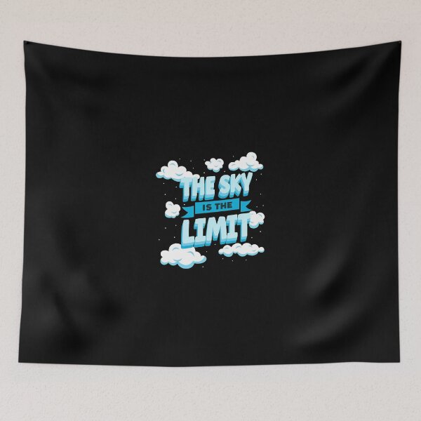 Item preview, The Sky Is The Limit Motivational Clouds Design designed and sold by amishuc.
