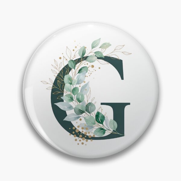 Item preview, Sage Green Botinical Letter G designed and sold by ITCHAWAWAA.