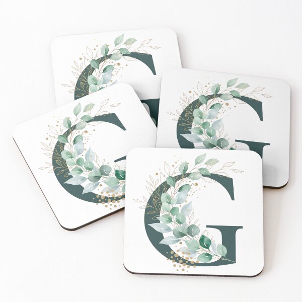 Item preview, Sage Green Botinical Letter G designed and sold by ITCHAWAWAA.