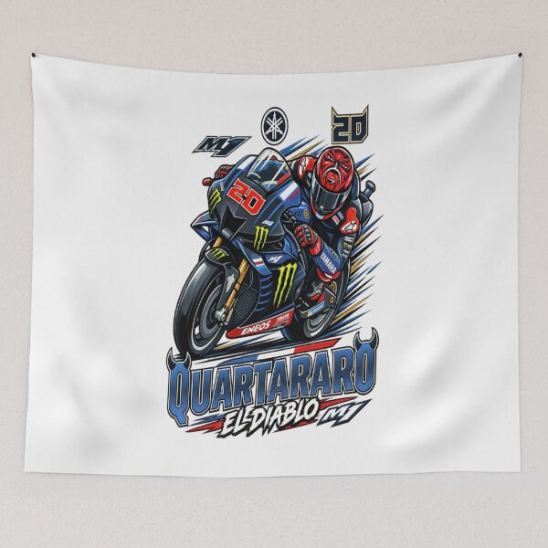 Item preview, Fabio Quartararo El Diablo MotoGP Racing Motorcycle Design designed and sold by ActionForge.