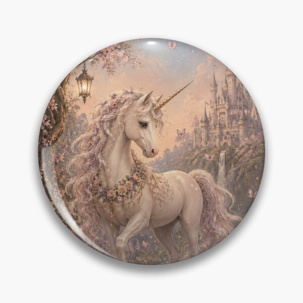 Item preview, Vintage Unicorn Garden - Cottage core Fairytale designed and sold by Luxnox.