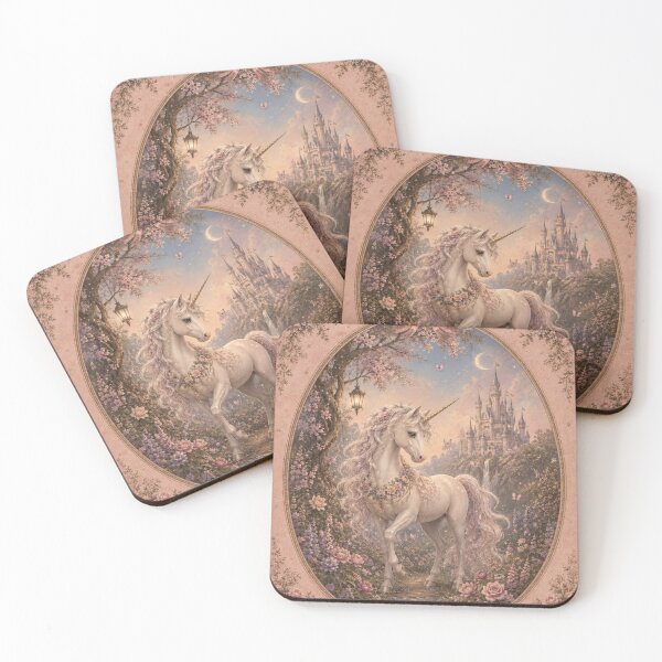 Item preview, Vintage Unicorn Garden - Cottage core Fairytale designed and sold by Luxnox.