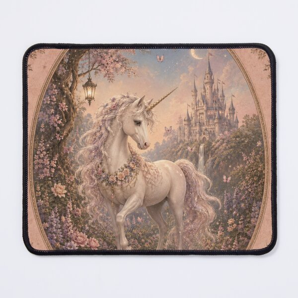Item preview, Vintage Unicorn Garden - Cottage core Fairytale designed and sold by Luxnox.