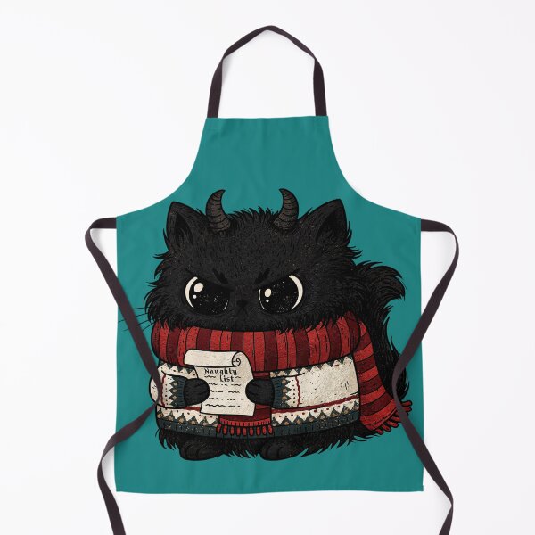 Item preview, Naughty Black Cat Christmas Krampus Holiday Mischief designed and sold by Anastasiia Yurevych.