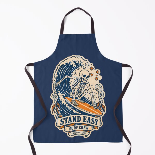 Item preview, Stand Easy Surf Crew Southern Cross - Sailor Jerry Style Tattoo Flash Vintage Blue & Orange designed and sold by Bombergirls.