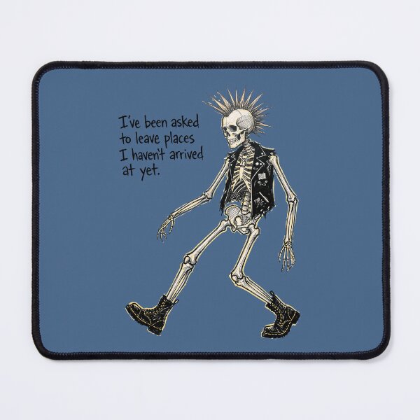 Item preview, Preemptive Exile - Punk Rock Skeleton Streetwear Art Print designed and sold by FreiherrPK.