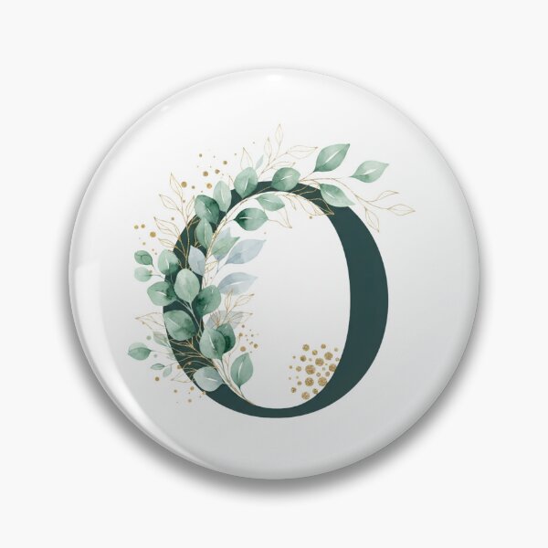Item preview, Sage Green Botinical Letter O designed and sold by ITCHAWAWAA.