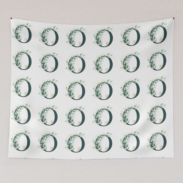 Item preview, Sage Green Botinical Letter O designed and sold by ITCHAWAWAA.