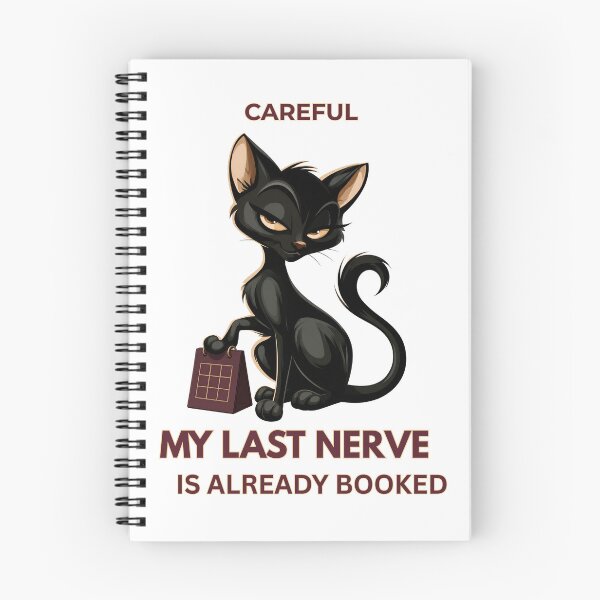 Item preview, Sly Black Cat Last Nerve Humor designed and sold by SamodivaAtelier.