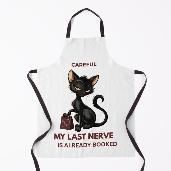 Item preview, Sly Black Cat Last Nerve Humor designed and sold by SamodivaAtelier.
