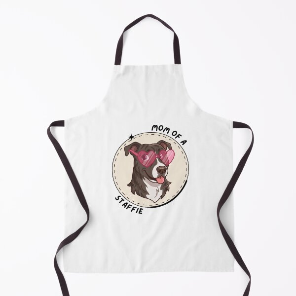 Item preview, Mom of a Staffordshire Bull Terrier - dog with glasses heart designed and sold by minim.iart.