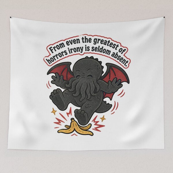 Item preview, Lovecraft Cthulhu Banana-Peel Cosmic Irony designed and sold by Fenay Designs.