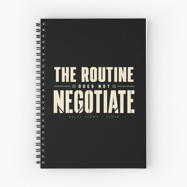 Item preview, THE ROUTINE DOES NOT NEGOTIATE, Quiet Discipline Tee designed and sold by PhylonBoxx.