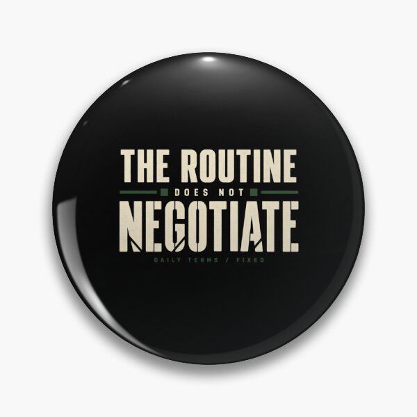 Item preview, THE ROUTINE DOES NOT NEGOTIATE, Quiet Discipline Tee designed and sold by PhylonBoxx.