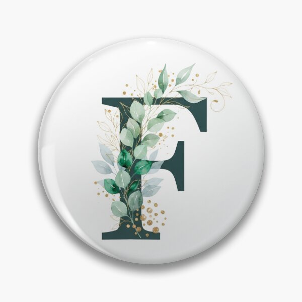 Item preview, Sage Green Botinical Letter F designed and sold by ITCHAWAWAA.