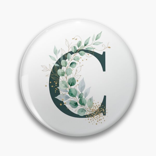 Item preview,  Sage Green Botinical Letter C designed and sold by ITCHAWAWAA.