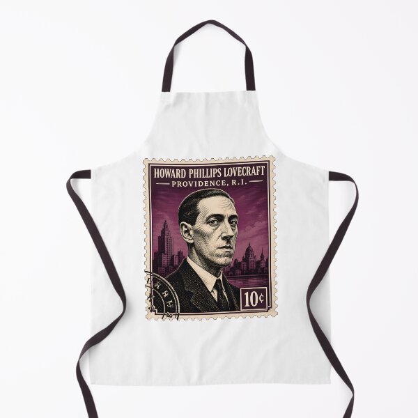 Item preview, Lovecraft Providence Portrait on Vintage Postage designed and sold by Fenay Designs.