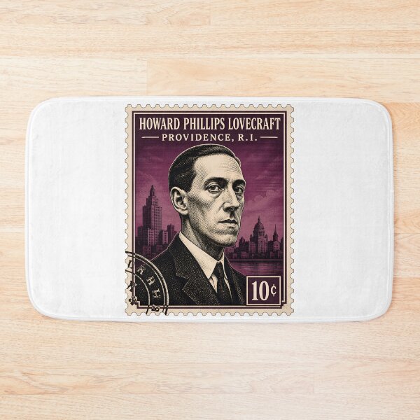 Item preview, Lovecraft Providence Portrait on Vintage Postage designed and sold by Fenay Designs.