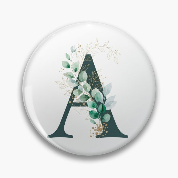 Item preview, Sage Green Botinical Letter A designed and sold by ITCHAWAWAA.