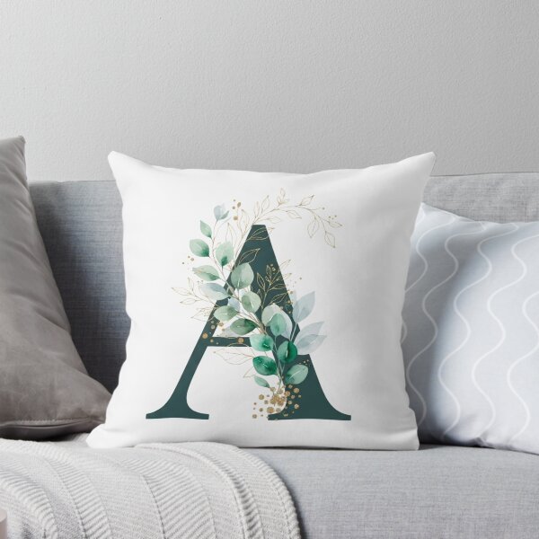 Item preview, Sage Green Botinical Letter A designed and sold by ITCHAWAWAA.